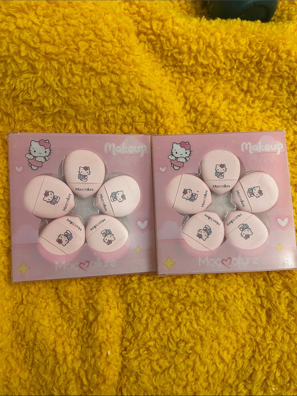 Hello Kitty Pink Makeup Puffs - Set of 2